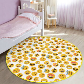 Žltý detský koberec ø 100 cm Comfort – Mila Home - Image 6