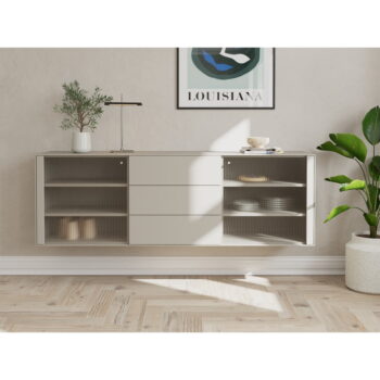 Svetlosivá závesná komoda 180x79 cm Edge by Hammel – Hammel Furniture - Image 2