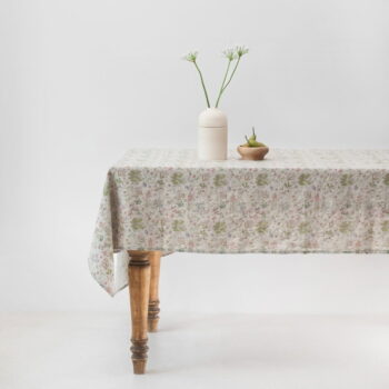 Ľanový obrus 160x160 cm Botany 2 Lightweight – Linen Tales