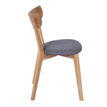 Jedálenská stolička z dubového dreva so šedým sedákom Arch - Bonami Essentials - Image 2