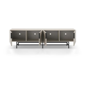Krémový TV stolík 200x63,5 cm Eldia – Marckeric - Image 2
