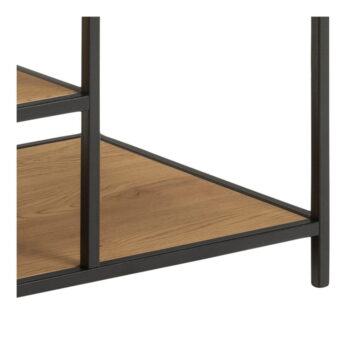 Otvorená šatníková skriňa v dekore duba v čierno-prírodnej farbe 77x165 cm Seaford – Actona – Obrázok 7