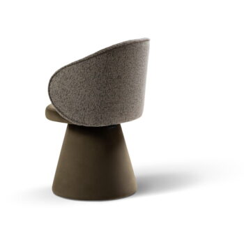 Tmavozelené kreslo z textílie bouclé Inez – Micadoni Home - Image 5