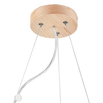 Svetlohnedé závesné svietidlo so skleneným tienidlom ø 47 cm Eveline – LAMKUR - Image 7