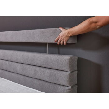 Sivá boxspring posteľ 180x200 cm Kokomo – Rojaplast – Obrázok 7