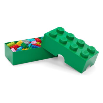 Tmavozelený desiatový box LEGO® – Obrázok 3