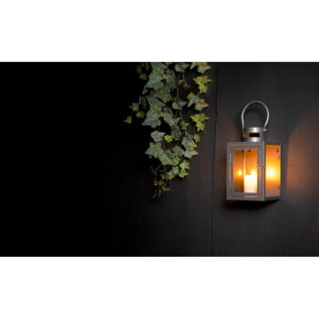 Kovový lampáš (výška 23 cm) Modern – Esschert Design – Obrázok 3