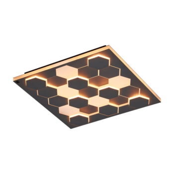 Čierne LED stropné svietidlo s hlasovým ovládaním/s ovládaním pomocou mobilnej aplikácie s kovovým tienidlom 55x55 cm Cifavo – CINQUE - Image 6