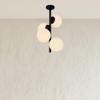 Čierne závesné svietidlo Squid Lighting Owl, výška 53 cm – Obrázok 4