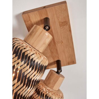 Hnedé stropné svietidlo s bambusovým tienidlom ø 15 cm Java – Good&Mojo – Obrázok 6