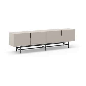 Krémový TV stolík 200x63,5 cm Eldia – Marckeric - Image 4