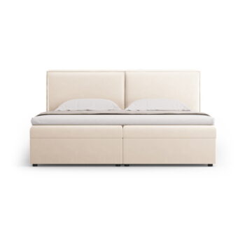 Krémová boxspring posteľ s úložným priestorom 160x200 cm Arendal – Cosmopolitan Design - Image 4