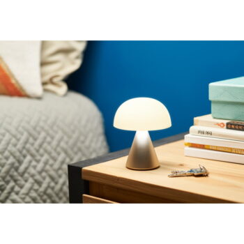 Bielo-svetloružová LED stolová lampa (výška 11 cm) Mina M – Lexon – Obrázok 5