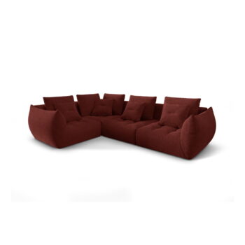 Červená rohová pohovka (ľavý roh/do L) Bloom – Micadoni Home – Obrázok 3