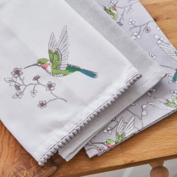 Bavlnené utierky v súprave 3 ks 45x65 cm Hummingbirds – Cooksmart ® – Obrázok 2