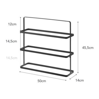Čierny kovový stojan na topánky Tower Shoe Rack – YAMAZAKI – Obrázok 7