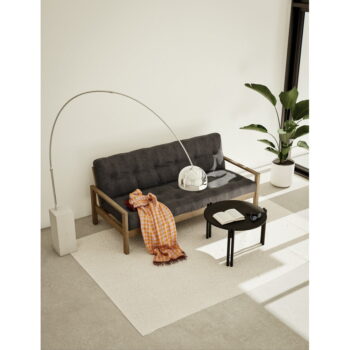 Čierny okrúhly konferenčný stolík z borovicového dreva ø 80 cm Sticks – Karup Design - Image 8