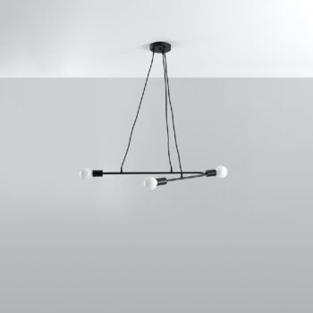 Čierne závesné svietidlo 80x40 cm Latomia - Nice Lamps - Image 2