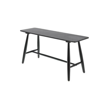 Čierny konzolový stolík z dubového dreva 90x28 cm Bast - Villa Collection – Obrázok 7
