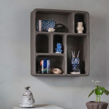 Tmavosivá poschodová polica v dekore kameňa Art Studio – Mette Ditmer Denmark - Image 3