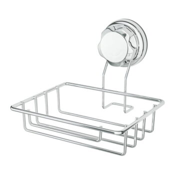 Samodržiaca oceľová nádobka na mydlo v striebornej farbe Bestlock Bath – Compactor - Image 6