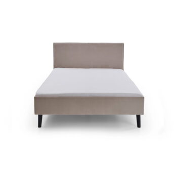 Béžová čalúnená dvojlôžková posteľ 140x200 cm Leira – Meise Möbel – Obrázok 6