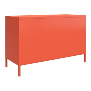 Oranžová kovová komoda Novogratz Cache, 100 x 64 cm – Obrázok 4