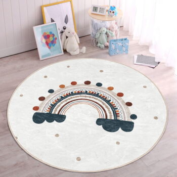 Krémovobiely detský koberec ø 80 cm Comfort – Mila Home - Image 3