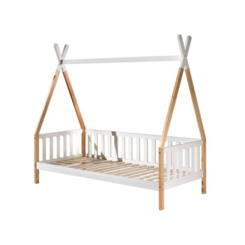 Biela detská posteľ so zábranou Vipack Tipi, 90 x 200 cm - Image 2