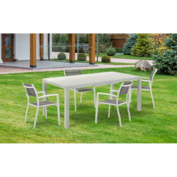 Hliníkový záhradný jedálenský stôl 100x177 cm Nydri – Tomasucci - Image 5