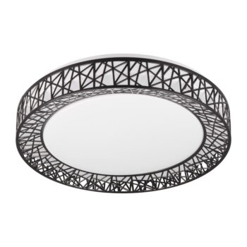 Čierne LED stropné svietidlo ø 48 cm Cluster – Trio - Image 5