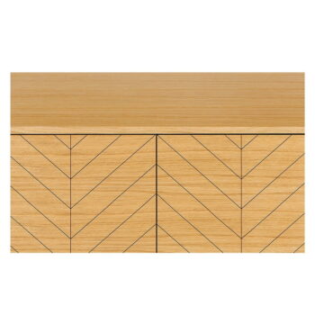 Komoda v dekore dubového dreva Woodman Camden Herringbone – Obrázok 4