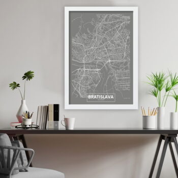 Plagát v ráme 40x55 cm Bratislava – Wallity - Image 2