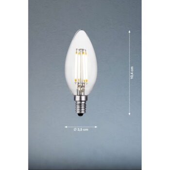 Teplá žiarovka E14, 2 W Standard – Fischer & Honsel - Image 3