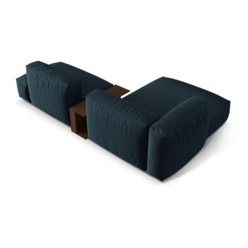 Tmavomodrá modulárna rohová pohovka (ľavý roh) Martina – Micadoni Home - Image 4