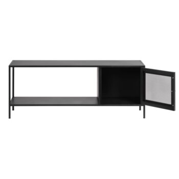 Čierna kovová knižnica 120x47 cm Malibu - Unique Furniture - Image 8