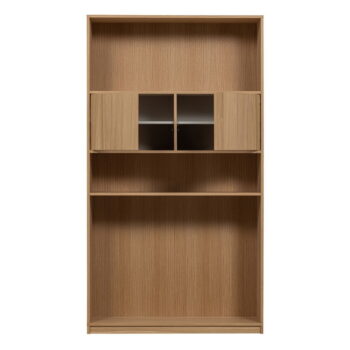 Modulárna knižnica v dekore duba v prírodnej farbe 264x243 cm Modulair – vtwonen - Image 10