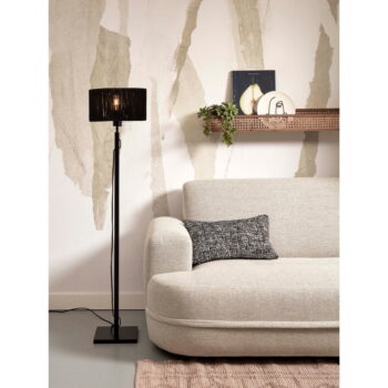 Čierna stojacia lampa s tienidlom z juty (výška 126 cm) Iguazu – Good&Mojo - Image 3