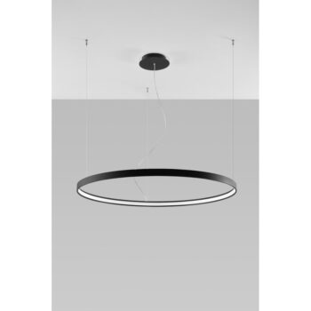 Čierne závesné svietidlo Nice Lamps Ganica, ø 100 cm - Image 2