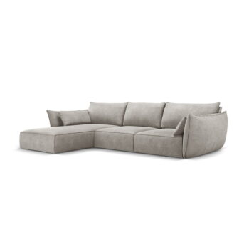 Svetlosivá rohová pohovka (ľavý roh) Vanda - Mazzini Sofas - Image 2