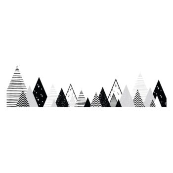 Detská samolepka na stenu Ambiance Scandinavian Giant Mountains Chica, 180 x 45 cm – Obrázok 2