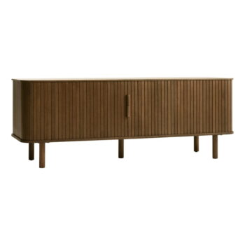 Hnedý TV stolík v dekore duba 56x160 cm Cavo – Unique Furniture - Image 4