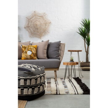 Odkladací stolík s doskou z akácie 46x48 cm Nandri – Premier Housewares - Image 6