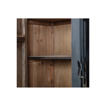 Čierna šatníková skriňa z recyklovaného dreva 60x210 cm Bequest – BePureHome - Image 10