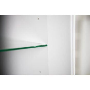 Biela vitrína s detailmi v dekore dubového dreva Tenzo Dot, výška 175 cm - Image 4