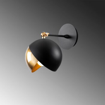 Nástenné svietidlo v čierno-zlatej farbe ø 26 cm Berceste – Opviq lights - Image 4