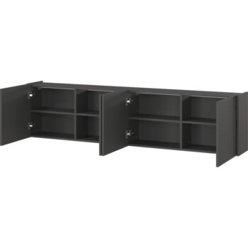 Antracitový TV stolík 183x45 cm Piana – Germania - Image 4