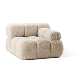 Béžový modul pohovky z textílie bouclé (pravý roh) Bellis – Micadoni Home – Obrázok 3