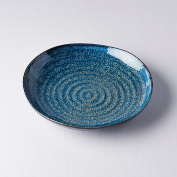 Modrý keramický tanier Mij Indigo, ø 23 cm - Image 3