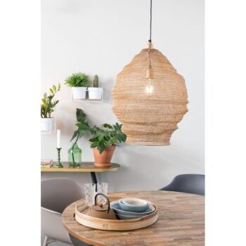 Závesné svietidlo v zlatej farbe White Label Lena, ø 48 cm - Image 6